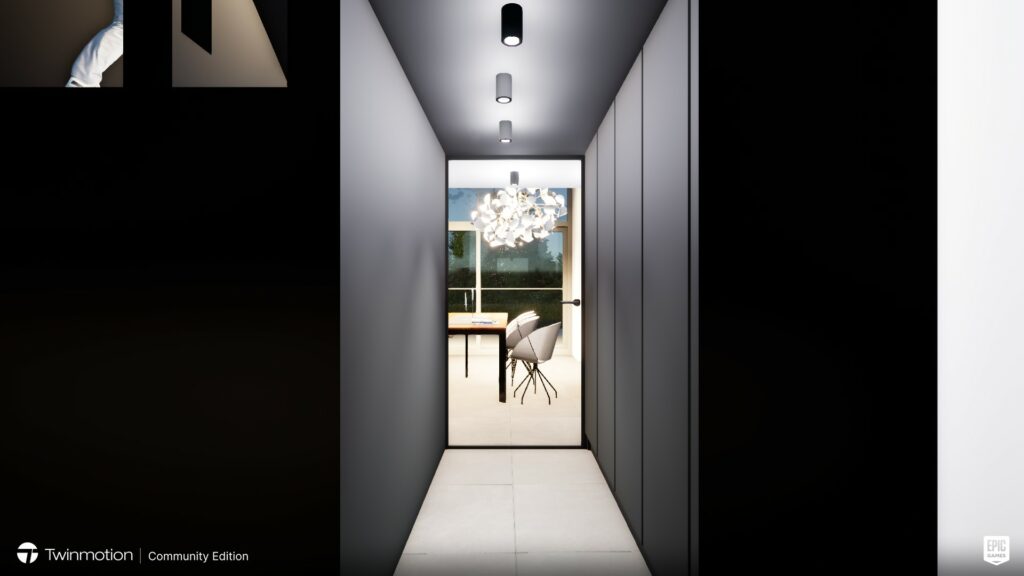 Couloir contemporain dans une habitation rénovée par Yoann Klassen architecte